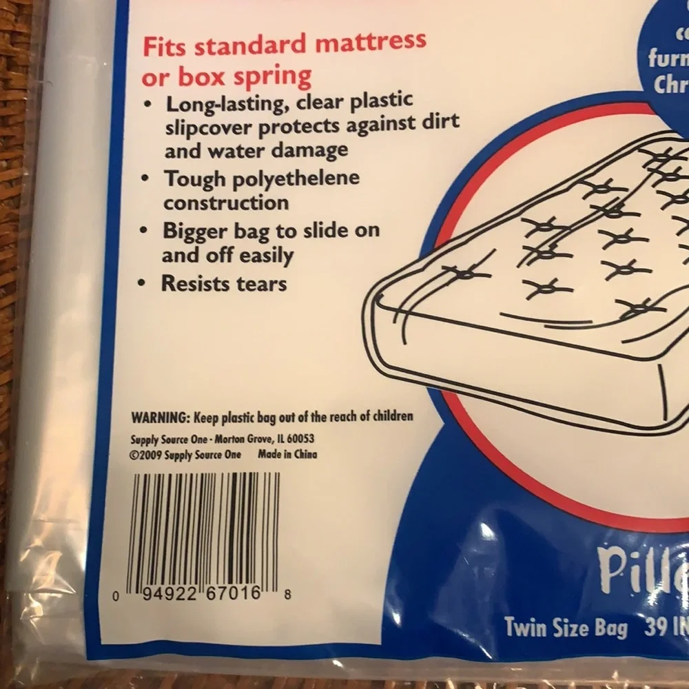 Twin Mattress Cover Pillow Top Fits Standard mattress or Box Spring 39x14x91
